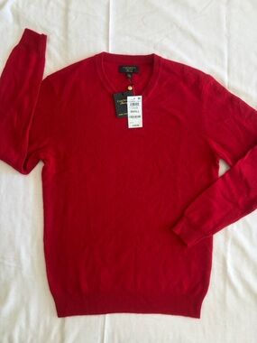 Club Room Men's Crewneck Sweater in Bright Red